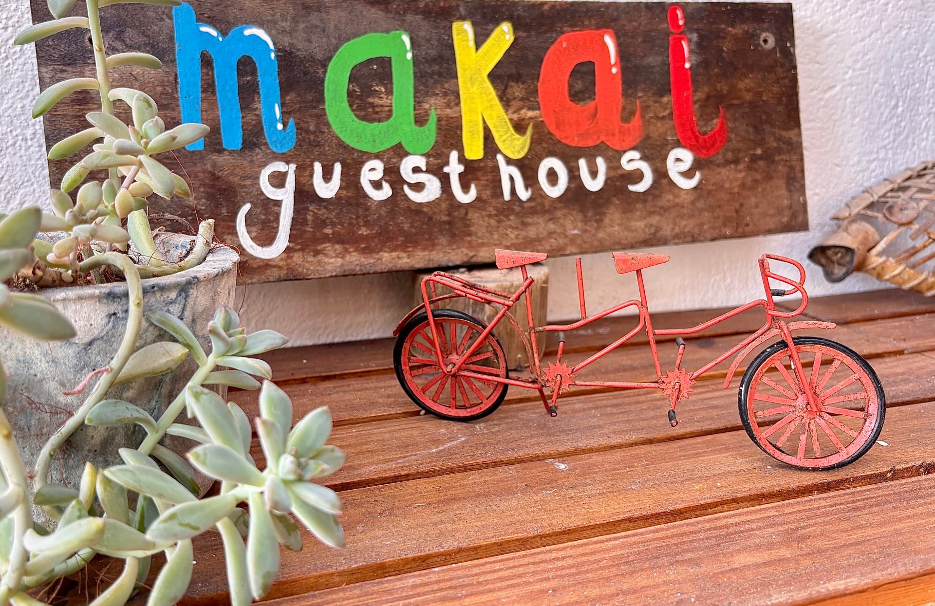 Fachada da Makai Guesthouse